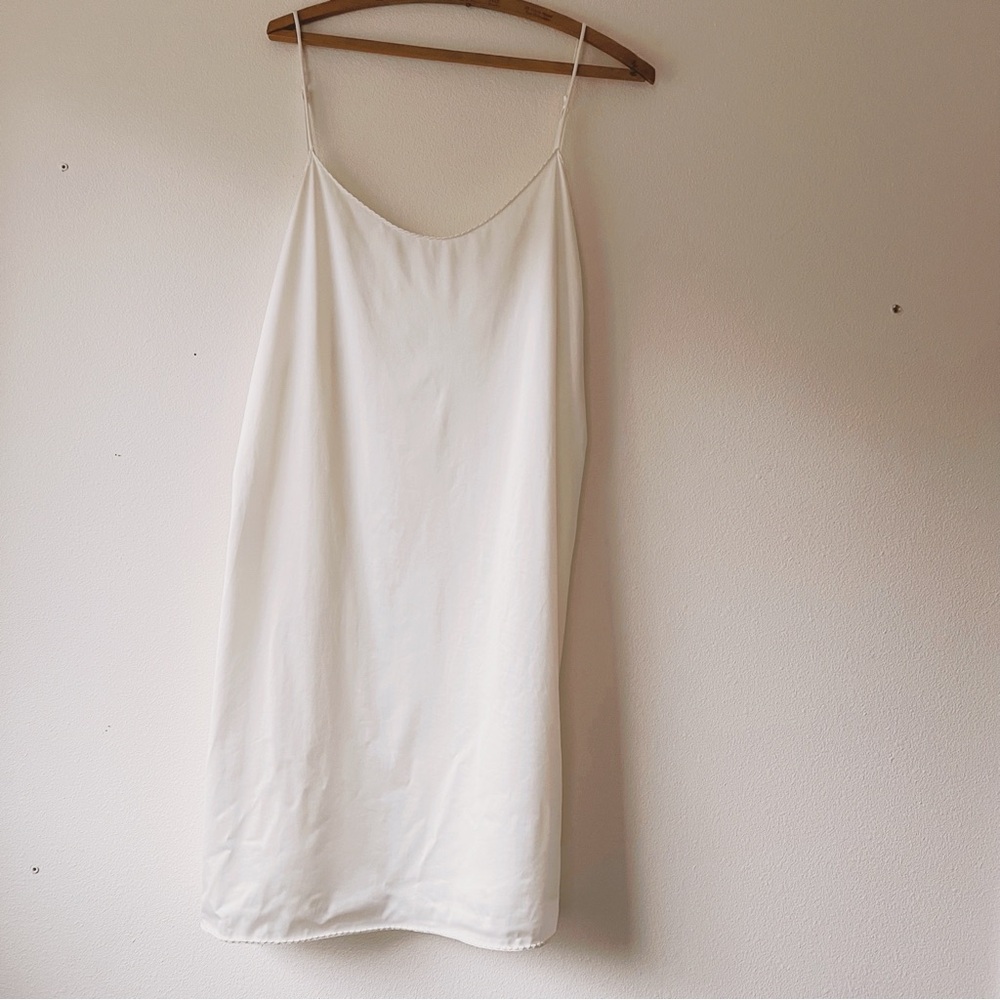Vintage Vanity‎ Fair nylon white coquette slip lingerie nightgown size 38